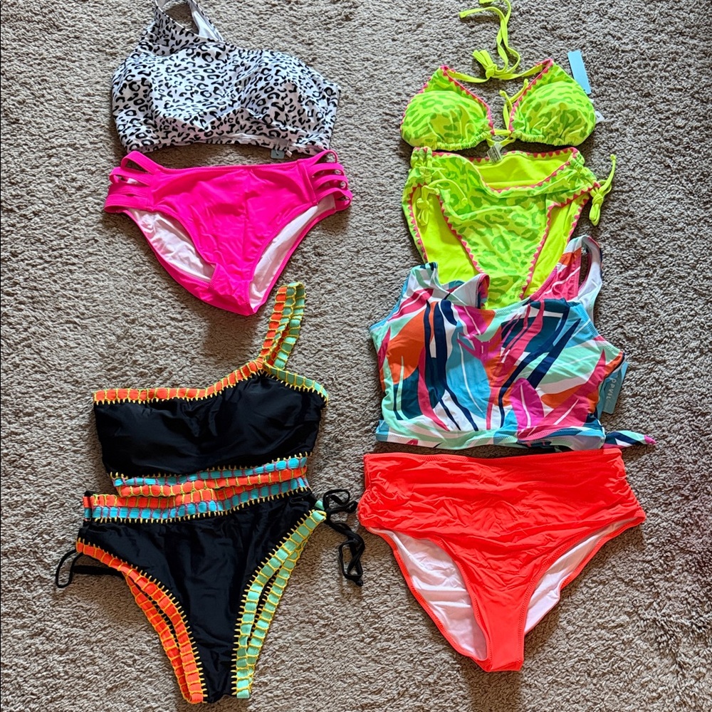 Colorful Popvil Bikini Collection NWT Size XL
